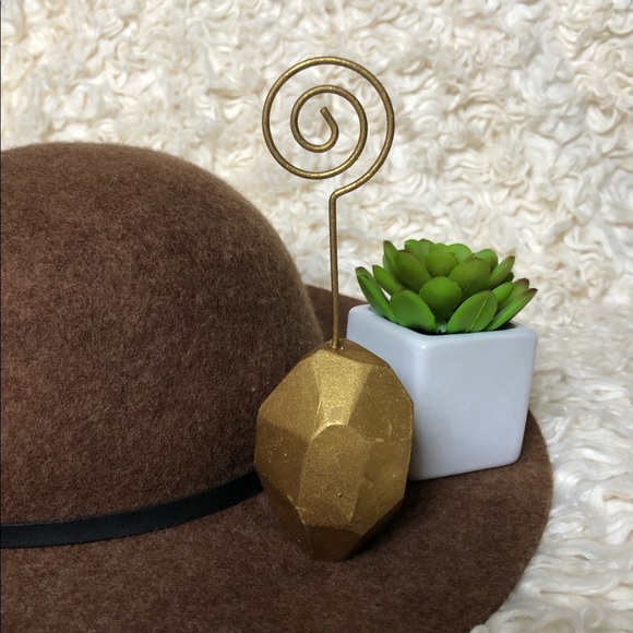 Distressed Gold Picture/Note Holder - Picture 1 of 4